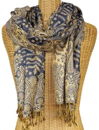 Kuscheliger Paisley Schal aus Viskose Wendeschal