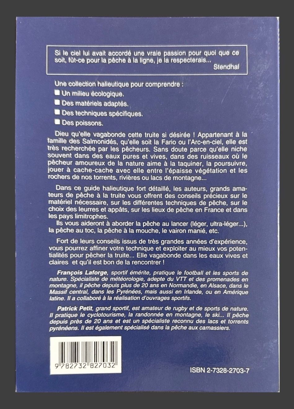 Libri: LA PECHE A LA TRUITE: Techniques et Conseils De Vecchi 1995 – Usato da Fleurier venduto da jea_j77g 1