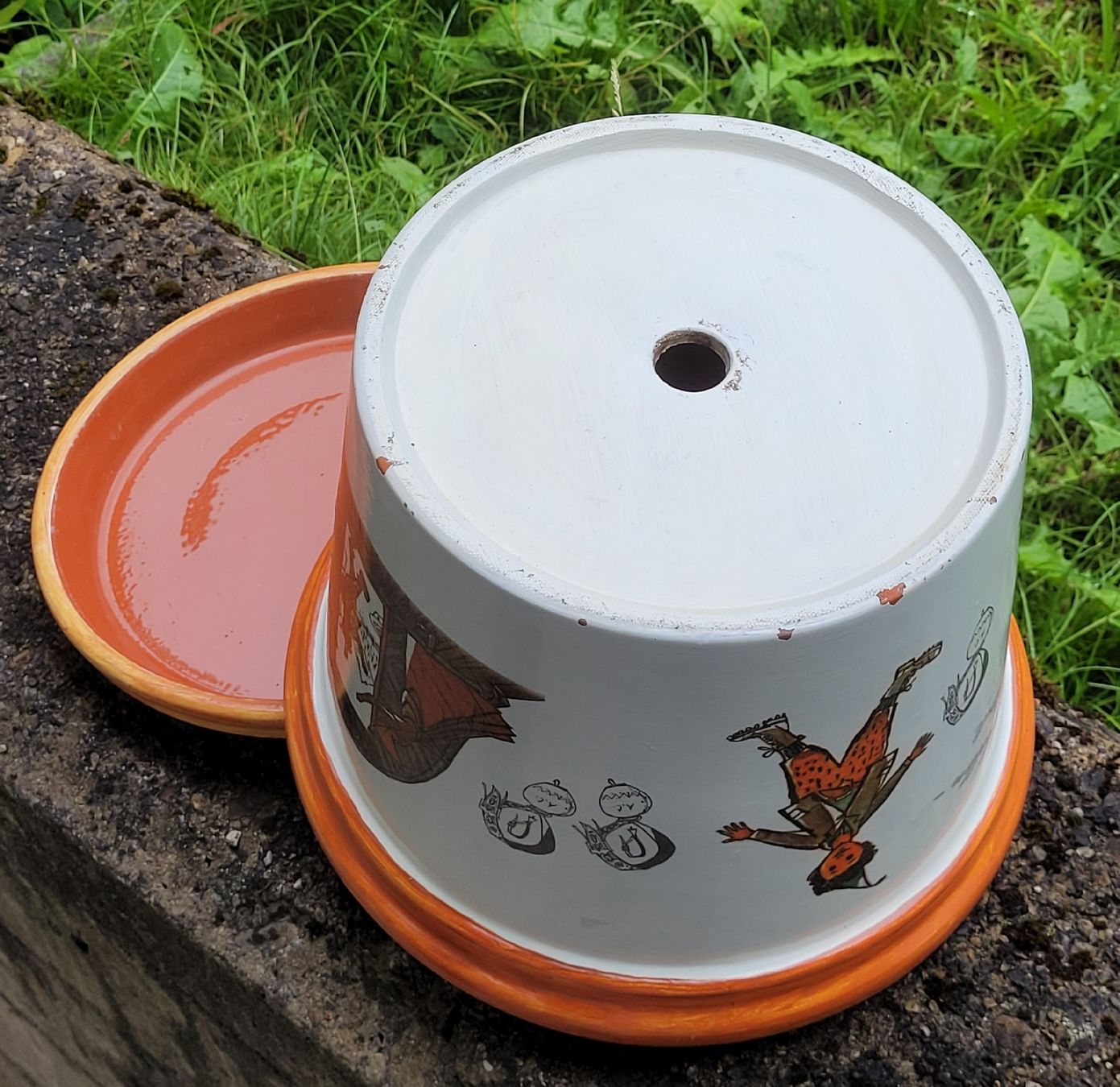 Toutes les décorations: Schellen-Ursli Blumentopf Serviettentechnik – D'occasion à Buttikon SZ par Renco 6