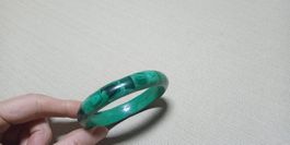 Ancien bracelet avec malachite pierre verte années 60