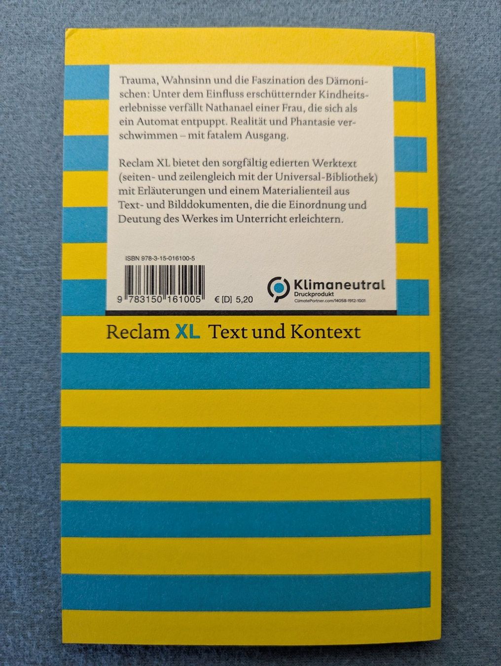 Libri: E.T.A. Hoffmann - Der Sandmann, Reclam XL, NEU – Nuovo (secondo la descrizione) da Goldingen venduto da YouAreMySunshine 2