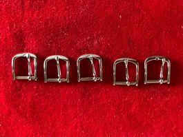 CERTINA - 5 X Boucles Ardillon Acier 10 mm- NEUVES / Vintage