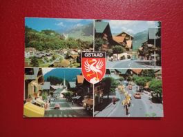 Gstaad Bern Dorfpartien Wappen Autos Alpaufzug (125)