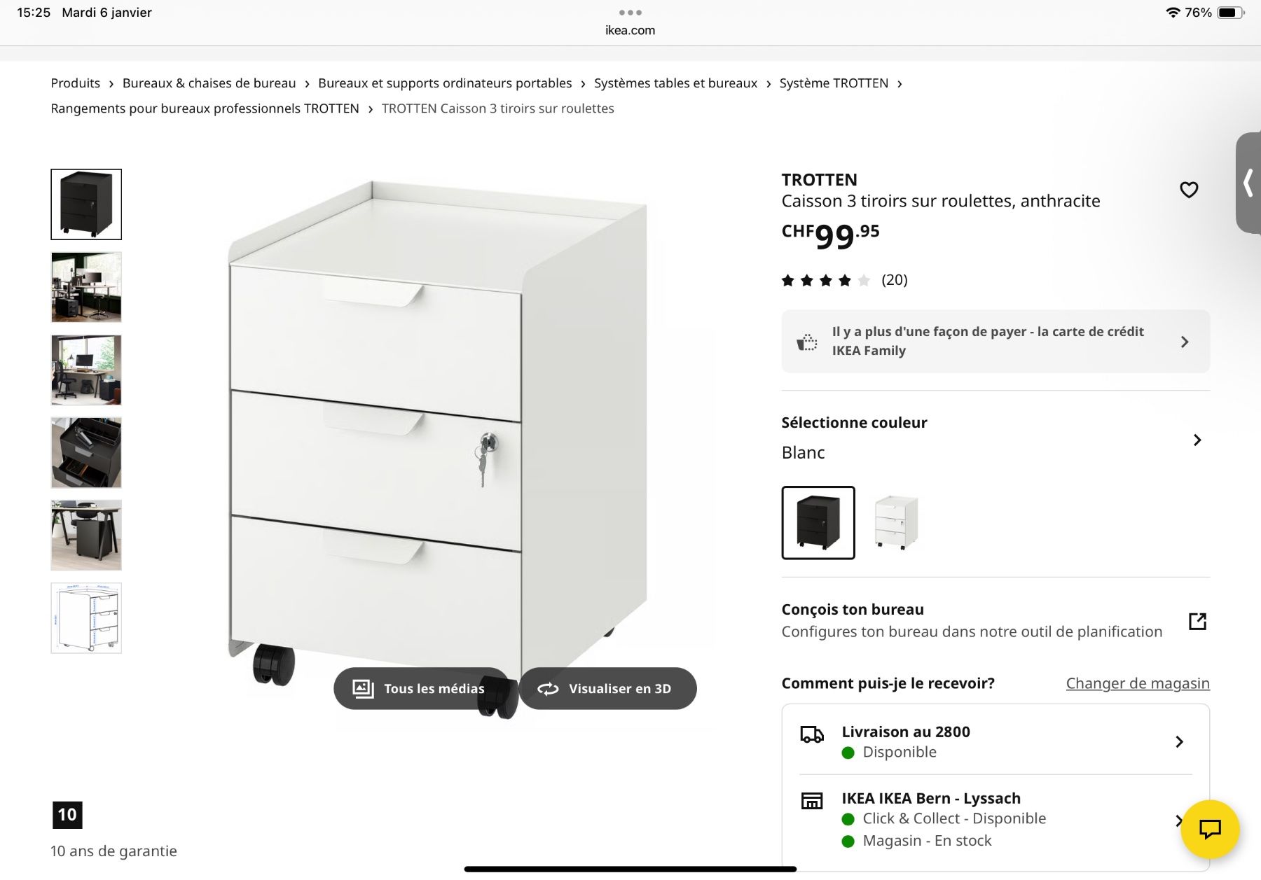 Ikea Banconi: meuble Trotten ikea – Nuovo (secondo la descrizione) da Delémont venduto da nounvince 4