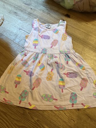 Kiki & Koko Kleid Grösse 104 Eiscreme Muster Rosa