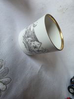 Porzellan Langentahl Expresso Tasse mit goldrand unterteller