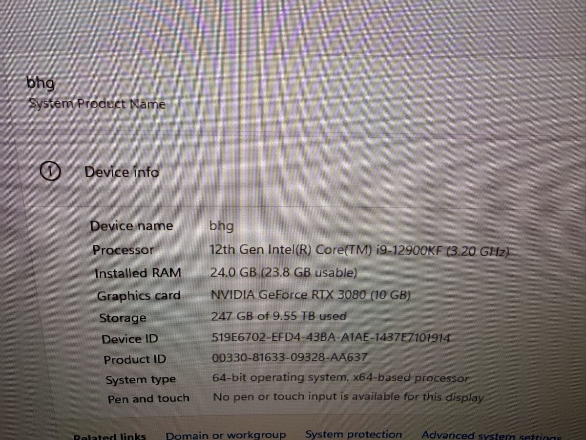Nvidia PC: Gaming Pc RTX 3080, I9 12900 – Usato da Lyss venduto da tadomikaaa 2