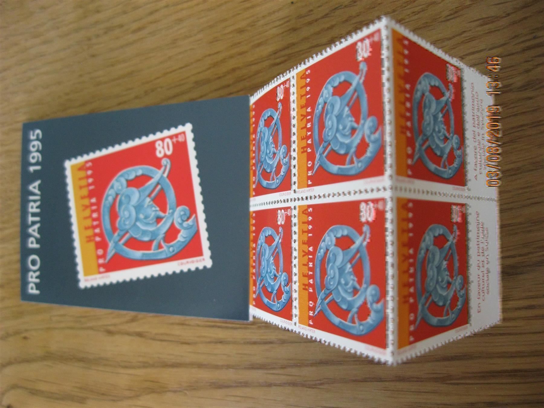 Tous les timbres: 1995 Pro Patria Markenheft Postfrisch – Neuf (Voir description) à Affoltern am Albis par Andrezc 1