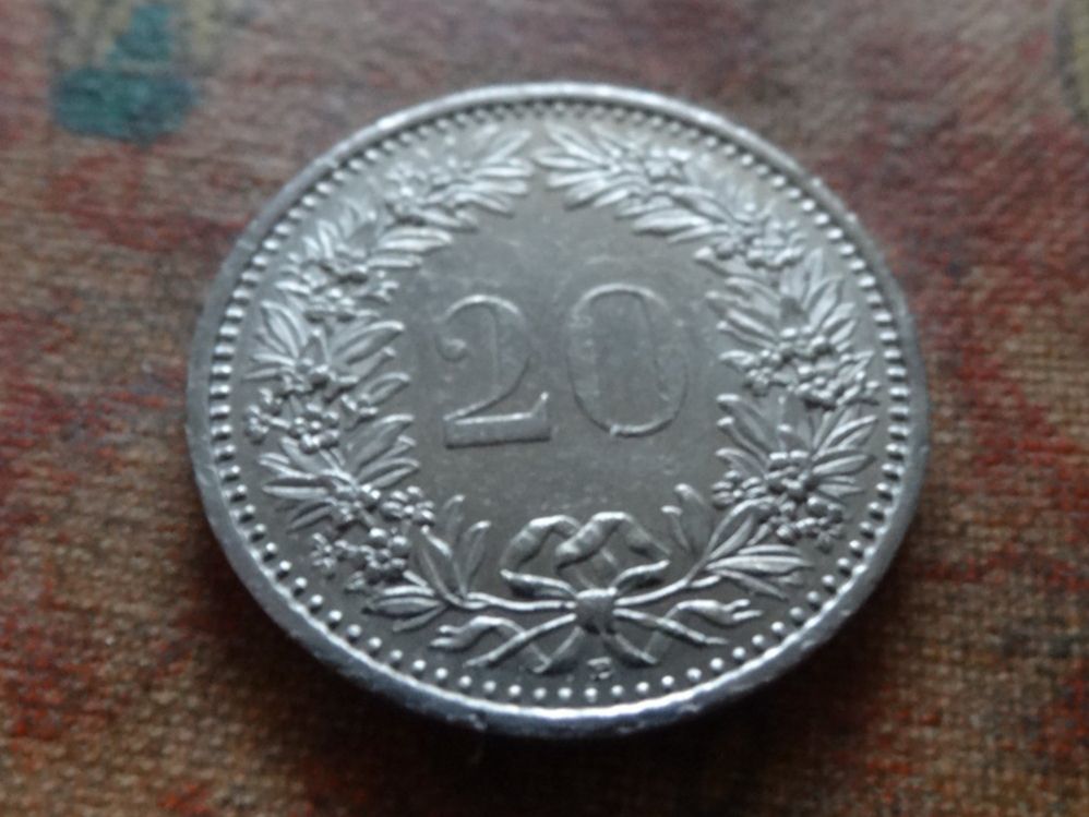 Tutti le monete: 20 Rp. 1994 – Usato da Romanel-sur-Lausanne venduto da Swift13 1