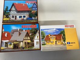 3er Set Faller Spur Z 49570,  9554 und 9573 Wohnhäuser