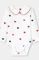 Jacadi Neu mit Etikett Baby Body mit Herzchen, Grösse 68