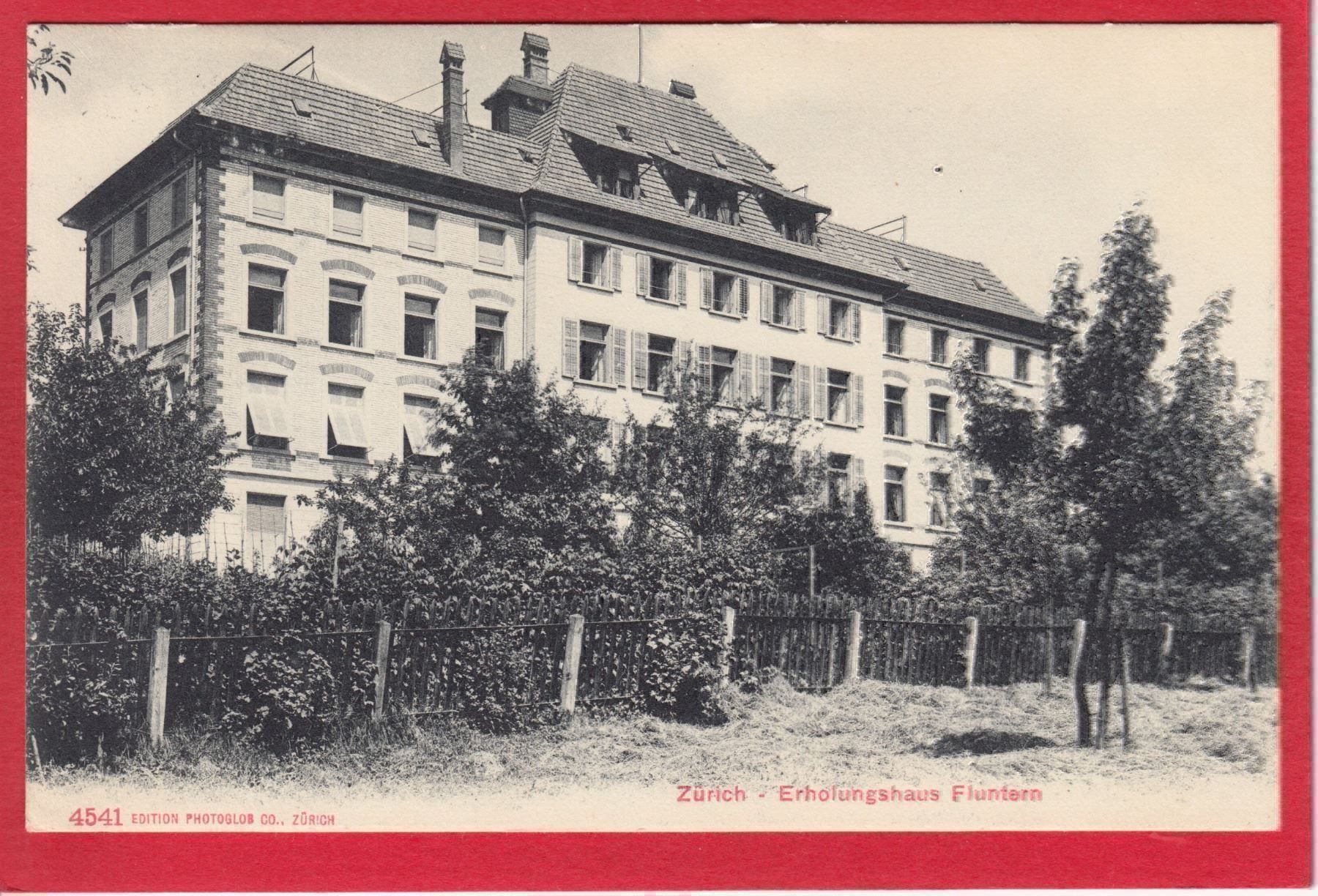 Cartoline postali: ZÜRICH FLUNTERN ERHOLUNGSHAUS – Usato da Grüningen venduto da Kartenlaube