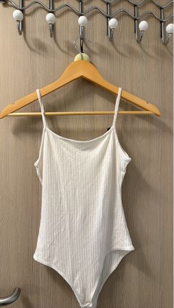 Body côtelé blanc d'été - Taille S/36 - Bon état