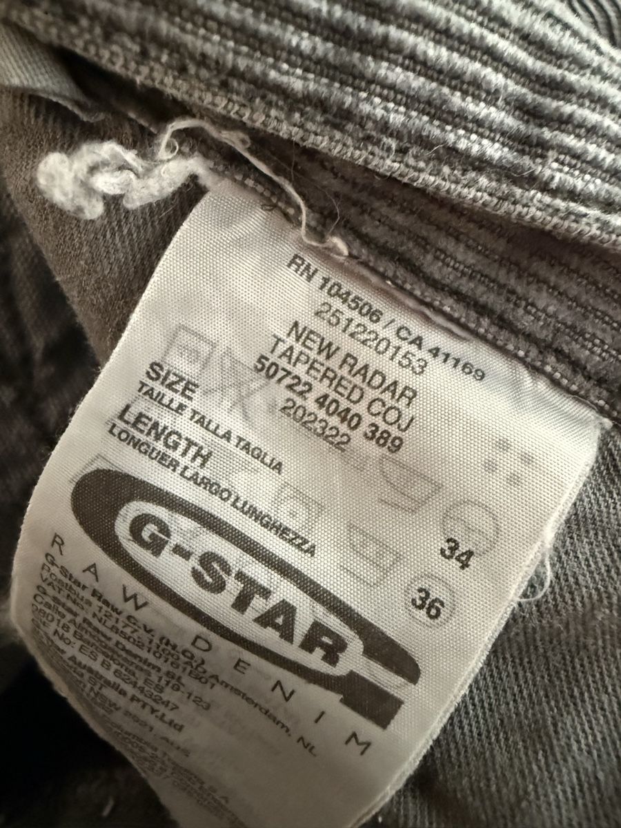 G-Star Pantaloni: G star Hose grau – Usato da St. Gallen venduto da Emifrei 9