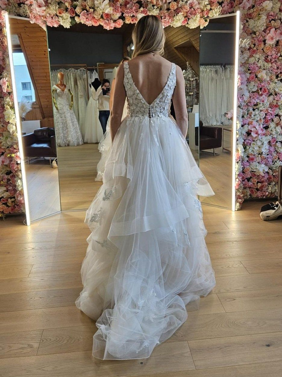 Vestiti: Brautkleid A-Linie – Nuovo (secondo la descrizione) da Lungern venduto da jofurrer 2