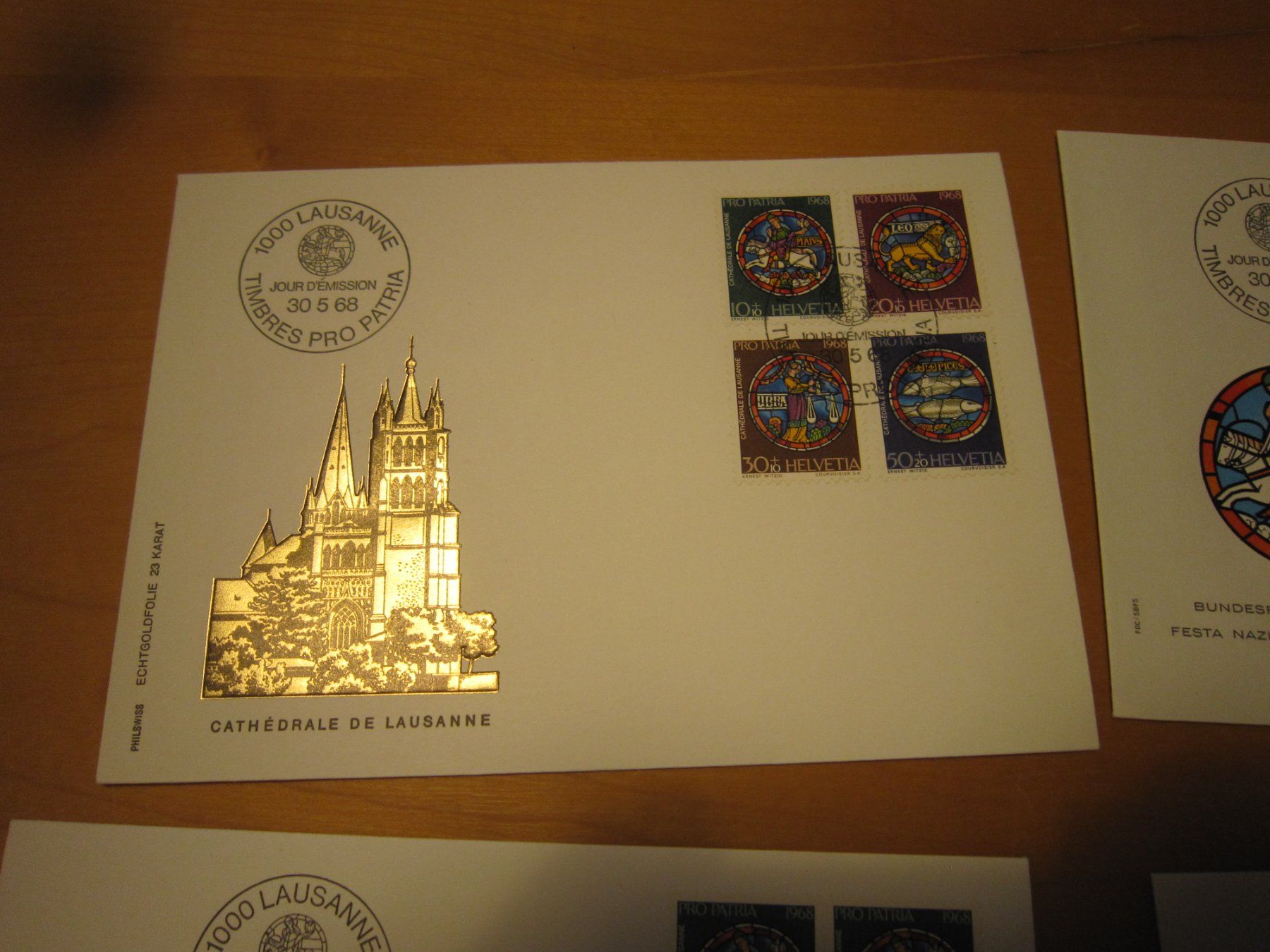 Tutti i francobolli: PP 1968 FDC Serie und 4er – Usato da Gordola venduto da Polentaefung 1