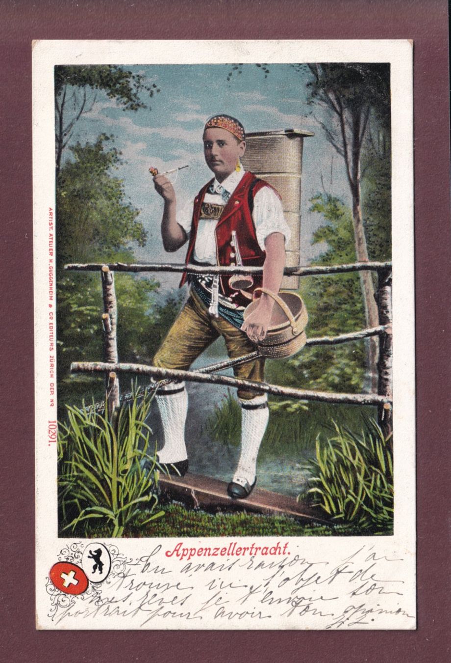 Cartoline postali: APPENZELLER-TRACHT - 1904 – Usato da Pully venduto da nicecards