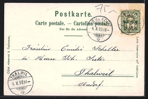 Cartoline postali: Litho Basel, Teilansicht, St. Jakobsdenk – Usato da Berlin venduto da bartko-reher 1