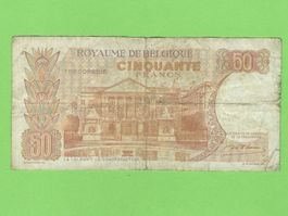 Belgische Banknote 50 Francs 1966 König Baudouin