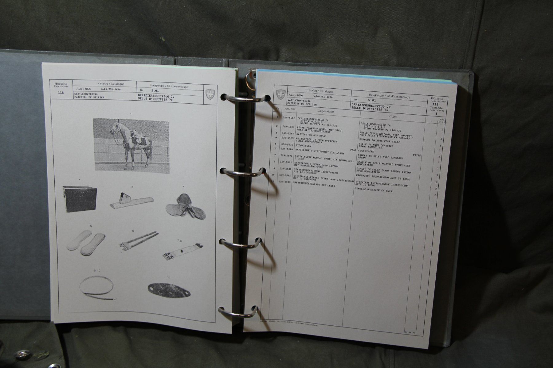 Libri: Sattlermaterial, Ersatzteilkatalog, Ausgabe 2001 – Usato da Belp venduto da Tomsek 5