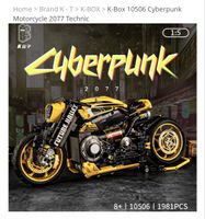 K-Box 10506 Cyberpunk Motorrad 2077 Technik Teile NEU & OVP