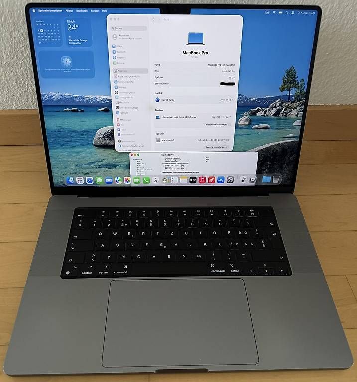 Apple Notebook: MacBook Pro 16" 2023 / M2 Pro  / 16 GB RAM / 1 TB SSD – Usato da Volketswil venduto da IT-Mac