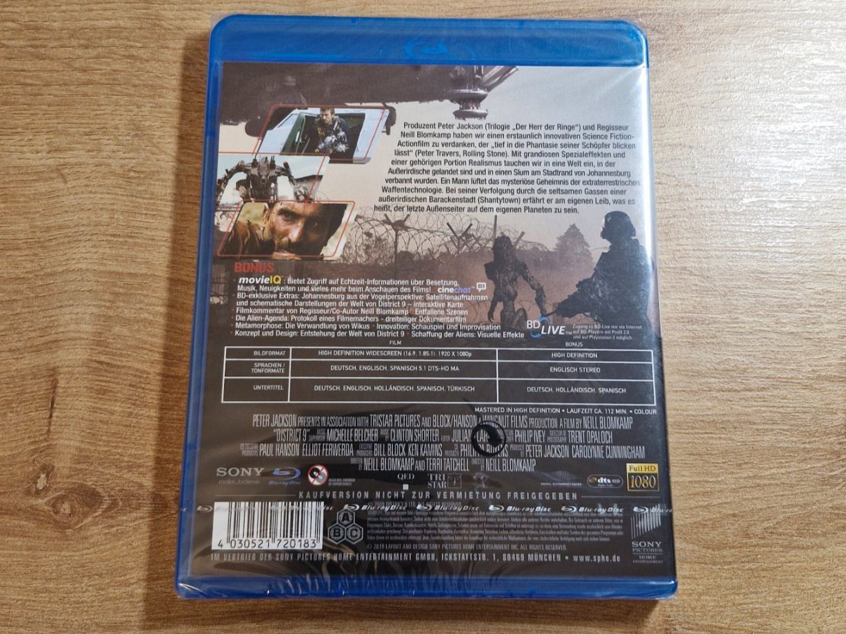 Tutti i DVDs: District 9 (2009) NEU OVP Bluray – Nuovo e nell'imballaggio originale da Pfungen venduto da Whitie 1