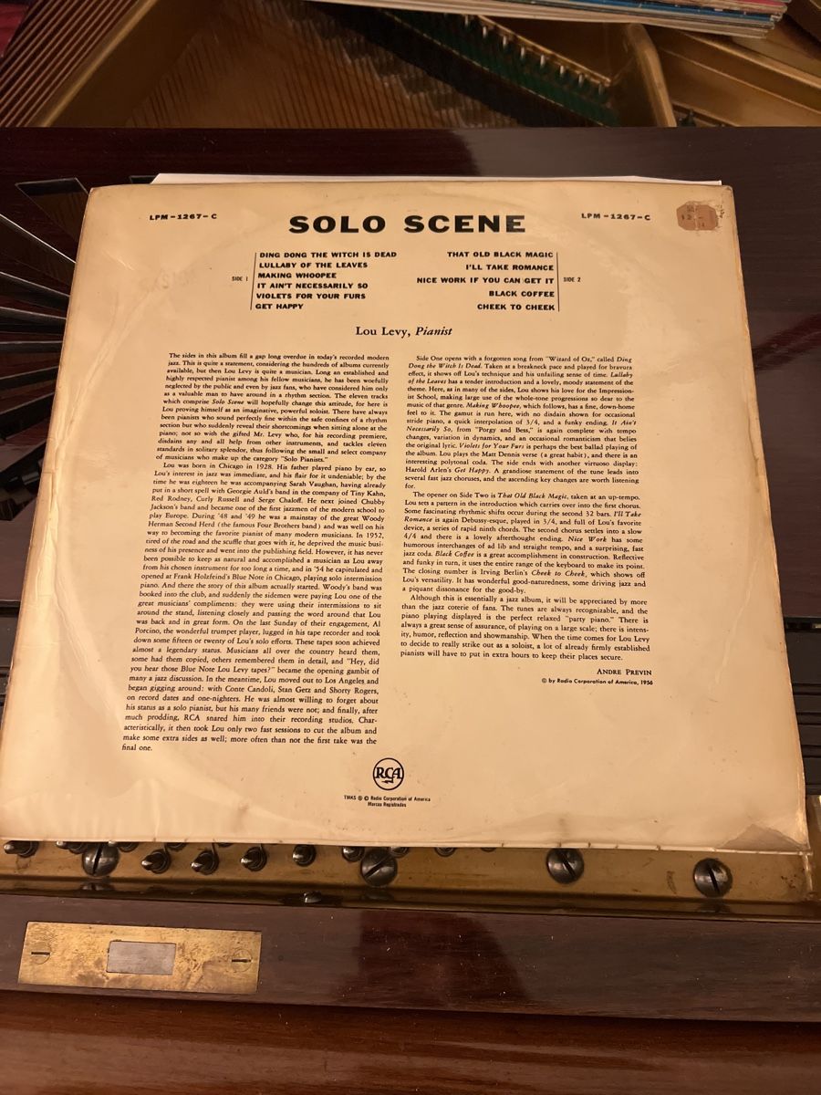 Dischi in vinile: LP Lou Levy – Usato da Soazza venduto da RM-77 1