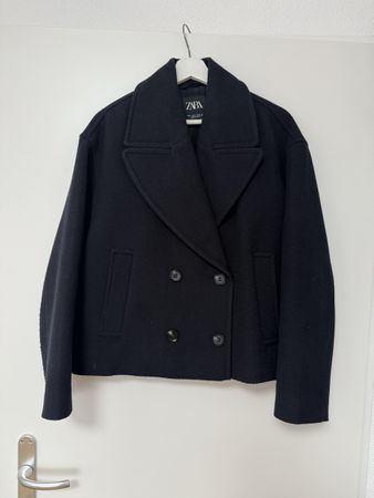 ZARA  Dunkelblaue Jacke, Kurzmantel, Gr. S, Top Zustand!