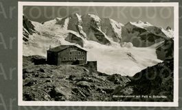 AK sw Diavolezza GR SAC- Hütte mit Palü,Bellavista ≈ 1941