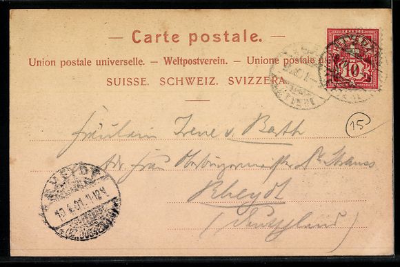 Ansichtskarten: AK Lugano, Quai, 1901 – Gebraucht aus Berlin von bartko-reher 1