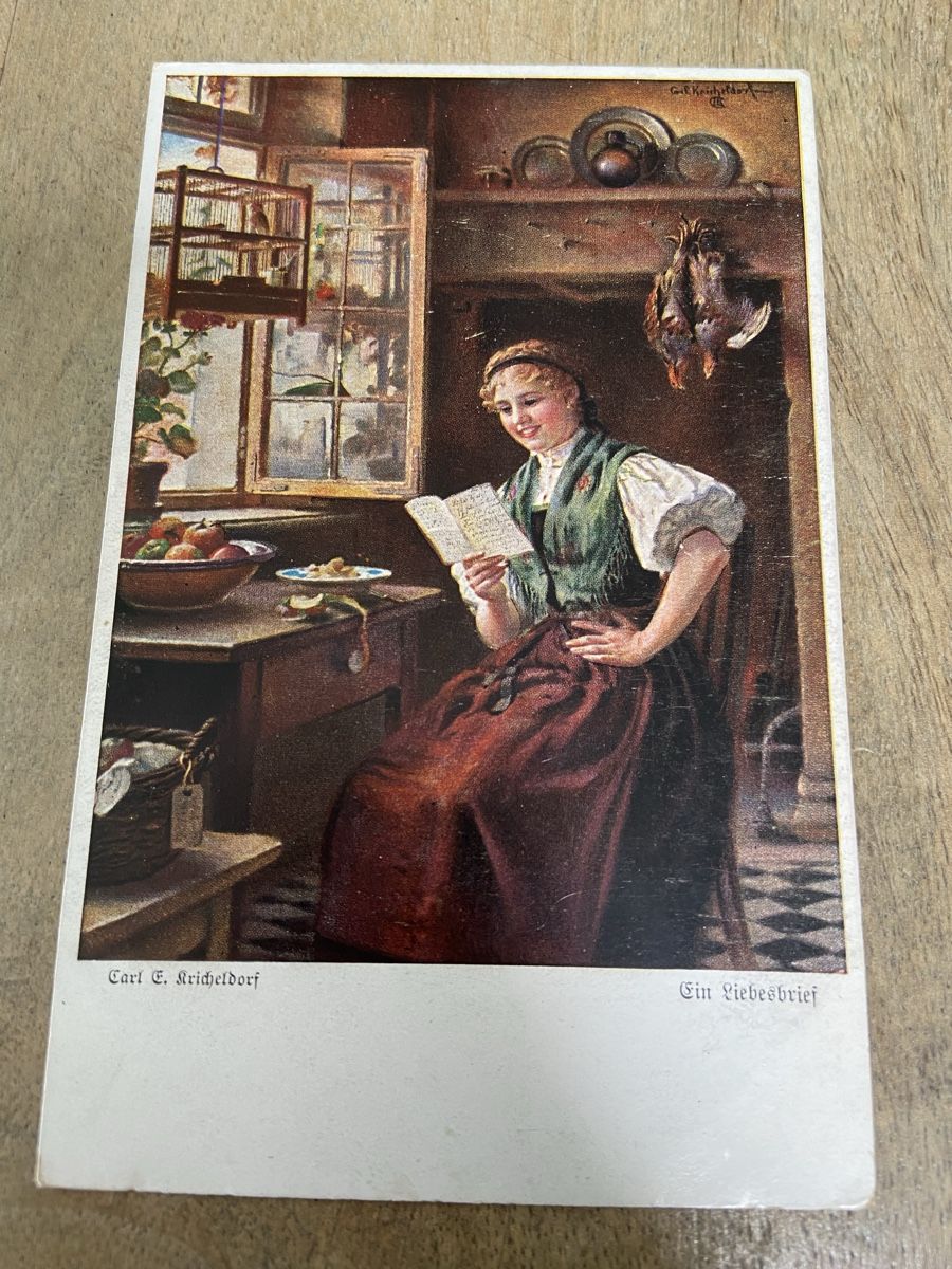 Ansichtskarten: Alte Ansichtskarte Carl E. Kricheldorf Ein Liebesbrief  – Gebraucht aus Luzern von waterfront1