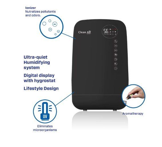 Umidificatori d'aria: Luftbefeuchter mit Ionisator Clean Air Optima CA-607B – Nuovo (secondo la descrizione) da Leimbach TG venduto da easydiver87 3