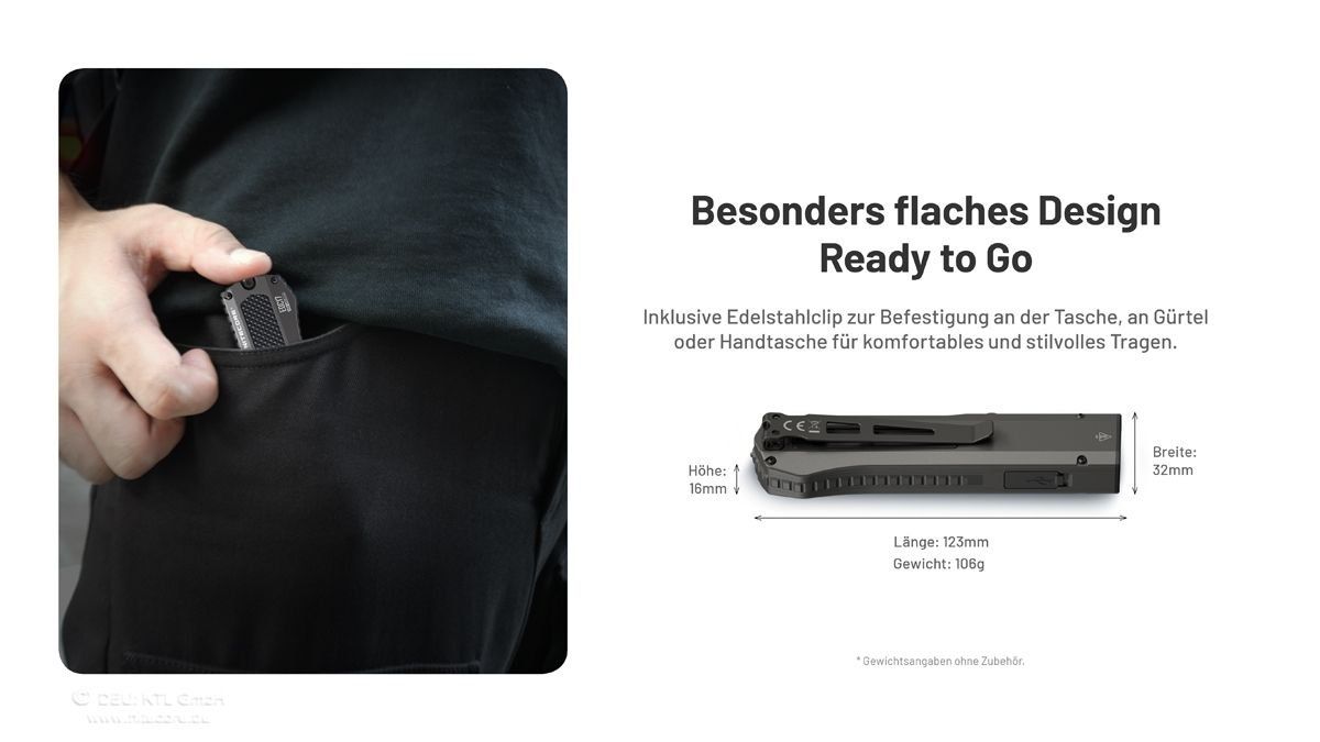 NiteCore Lampade: Nitecore EDC17-1500 Lumen, mit UV und Laserpointer Klasse 1 – Nuovo e nell'imballaggio originale da Grüningen venduto da Prolumin 9