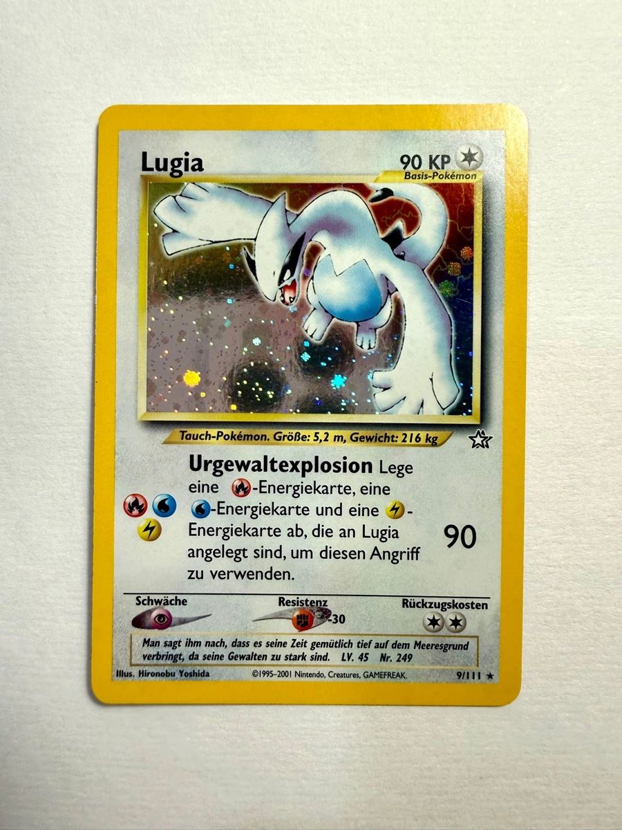 Pokémon Carte collezionabili: Pokémon Neo Genesis Lugia 9/111 DE – Usato da Läufelfingen venduto da Seraphim13