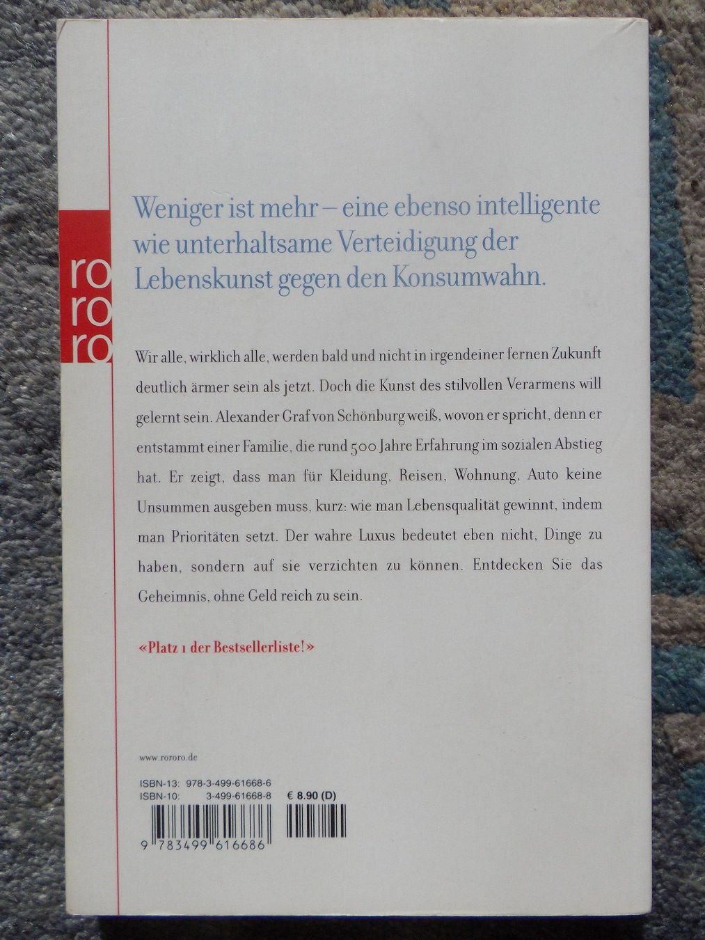 Libri: Die Kunst des stilvollen Verarmens – Usato da Uster venduto da urs_75by 1