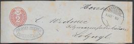 1873 Streifband 2cts. o LANGENTAHL kompl. hochwertig ab 1.-