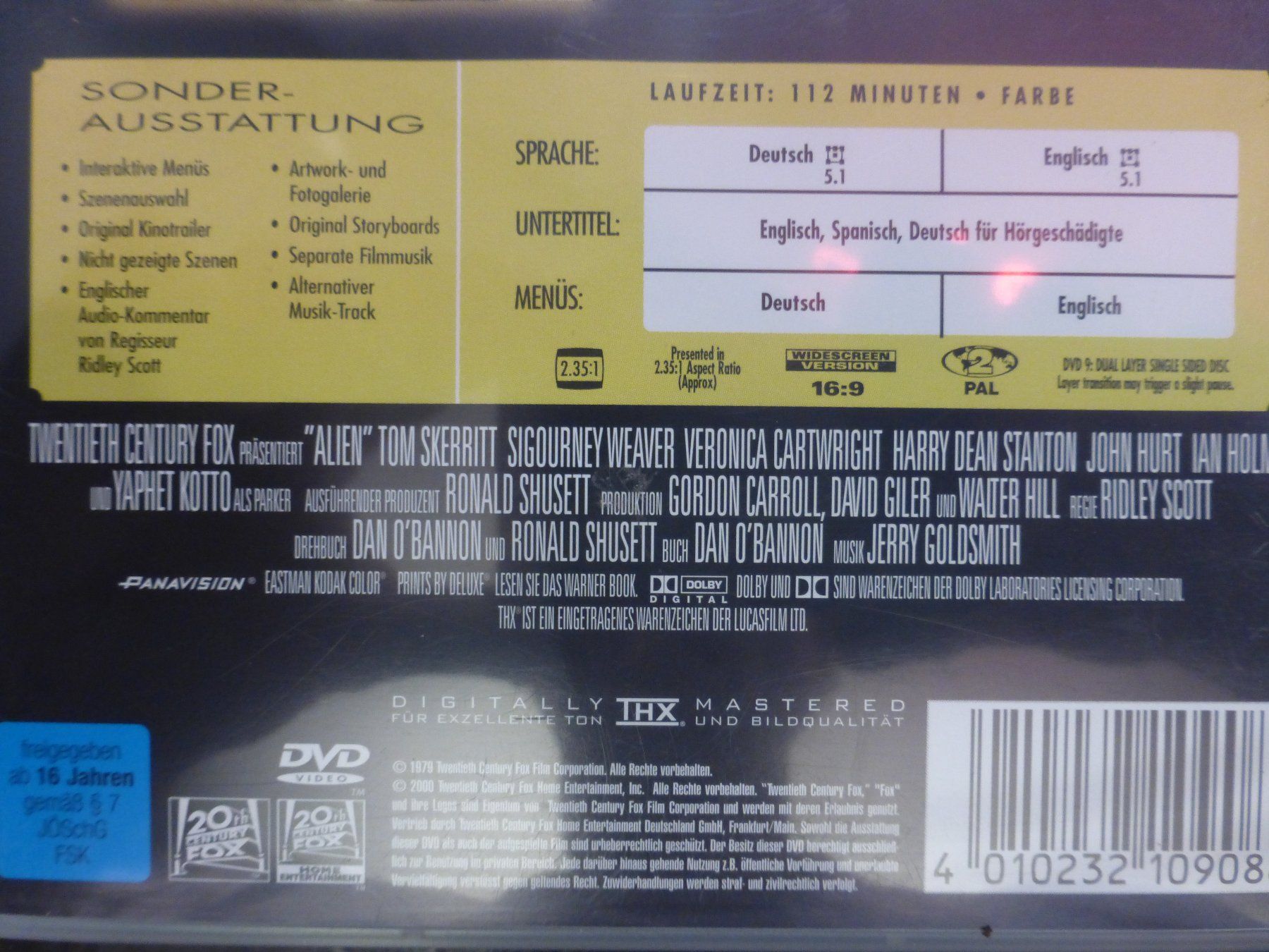 Tutti i DVDs: Alien 1 - 3 Sci Fi Horror DVD – Usato da Zumikon venduto da psisound 2