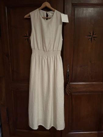 MSCH Copenhagen Kleid robe mit Leinen Gr. S