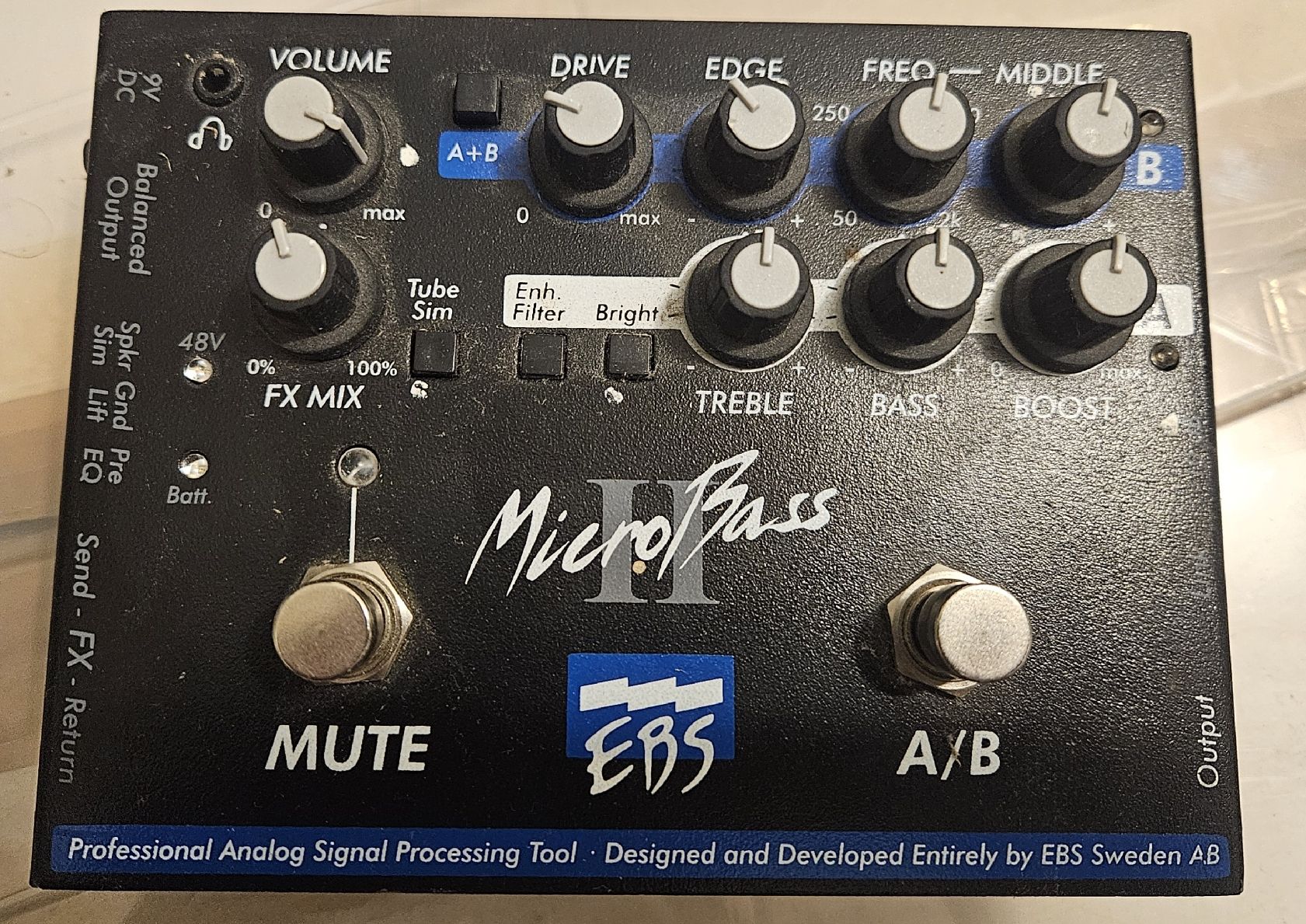 Ebs Amplificatori: EBS Micro Bass 2 – Usato da Unterkulm venduto da paddyK