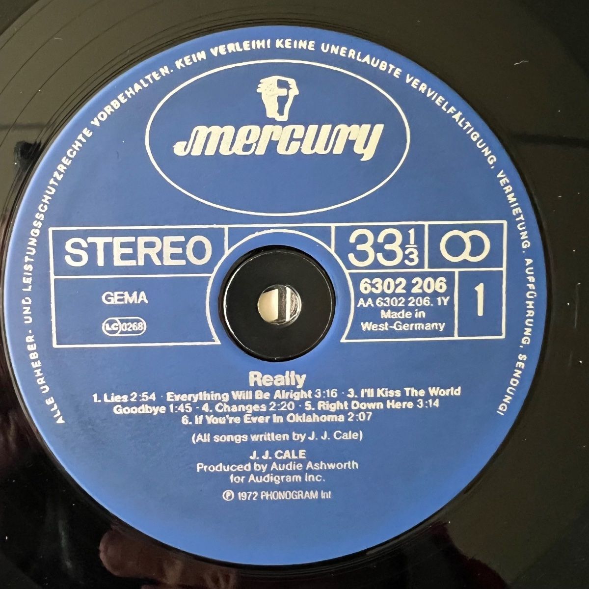 Schallplatten: J.J. Cale - Really / D-Press. 1982 - Very nice Copy – Gebraucht aus Gais von soundcave57 2