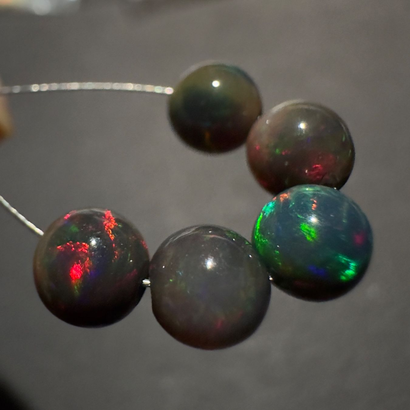 Edelsteine: 3.62 ct - Natural Ethiopian Opal Beads - 5 Pcs – Neu (gemäss Beschreibung) aus Zürich von Yoohooz 8