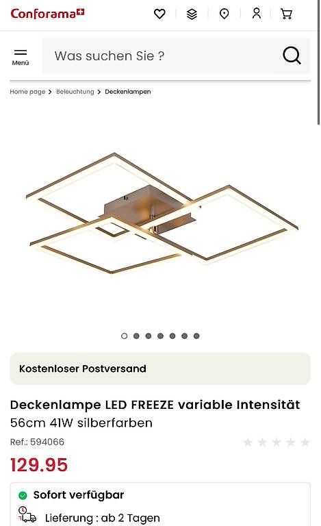 Kronleuchter & Deckenlampen: 3x moderne LED-Deckenlampen - wie neu – Gebraucht aus Bern von Tmg657 2