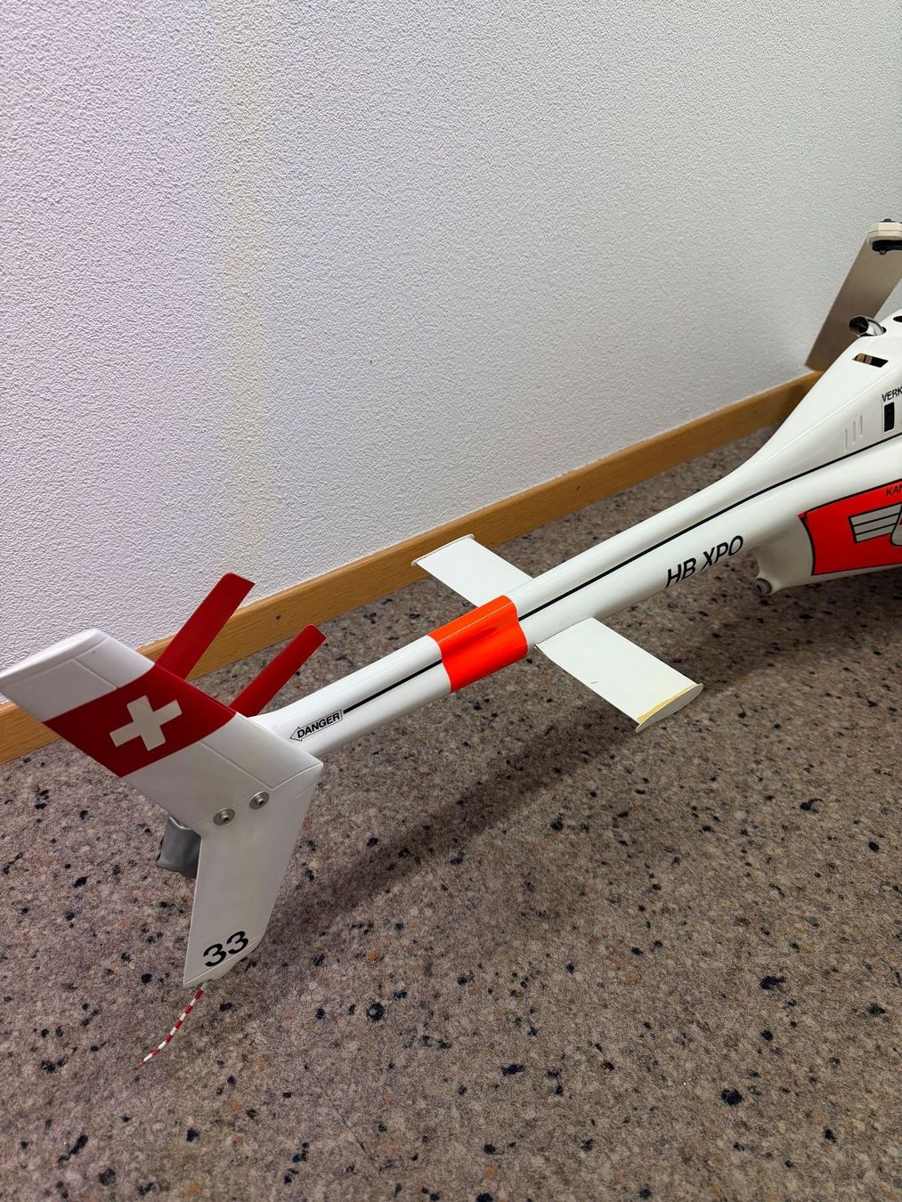 Modellbausätze & Standmodelle: Helikopter Modell Polizei HB-XPO – Gebraucht aus Gümligen von Brocki-Reimal-Stift 5