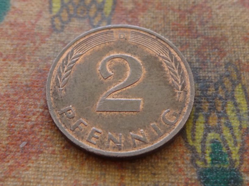 Tutti le monete: DEUTSCHLAND 2 Pfennig 1980 – Usato da Romanel-sur-Lausanne venduto da Swift13 1