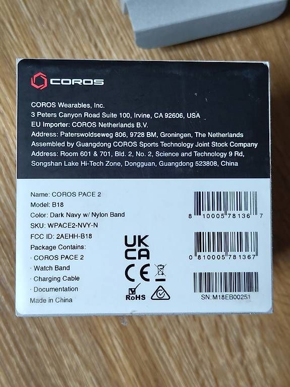 Smartwatch: Coros Pace 2 – Usato da Au SG venduto da Faebukuki 1