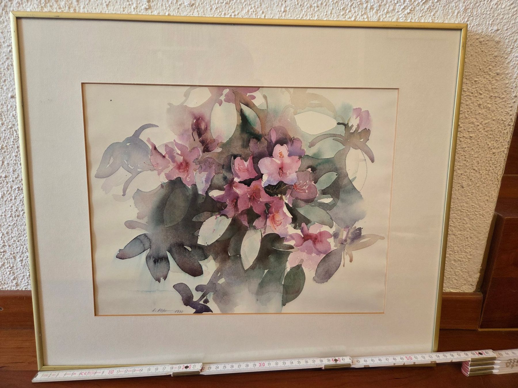 Dipinti: Aquarellbild "Rhododendron" – Usato da St. Gallen venduto da Razoon77