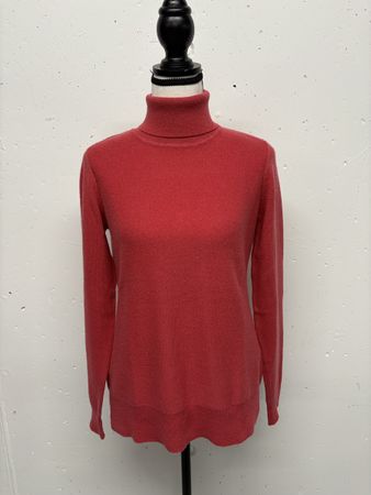 CLOSED Kaschmir Rollkragenpullover Gr. S Rot himbeer