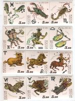 Briefmarken "Zodiak". Russland