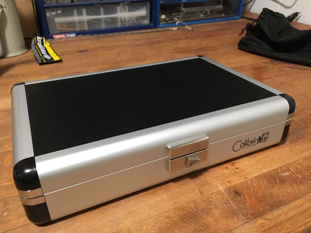 Visol Little Joe Reise-Humidor Rot – Aluminium-Humidor Für 1-3 Zigarren Mit Hygrometer